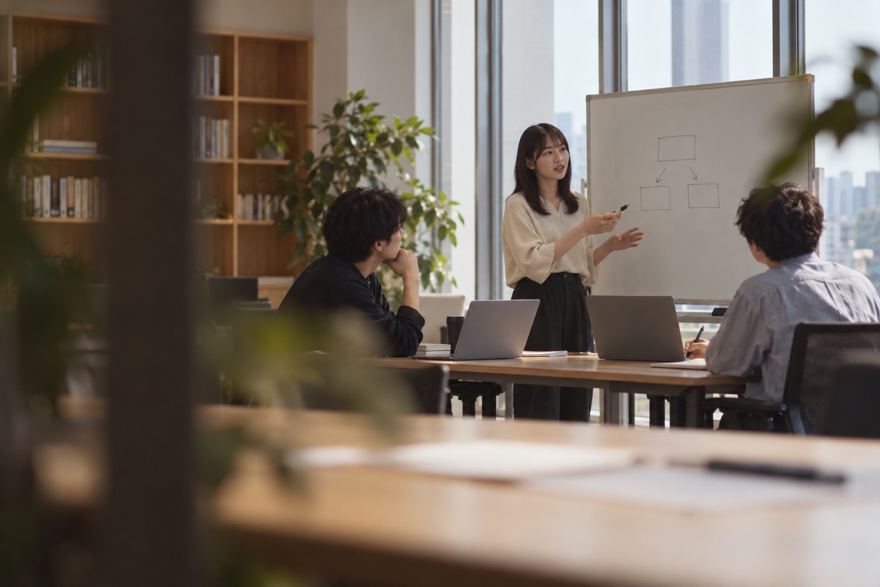 若手の勉強会（イメージ）