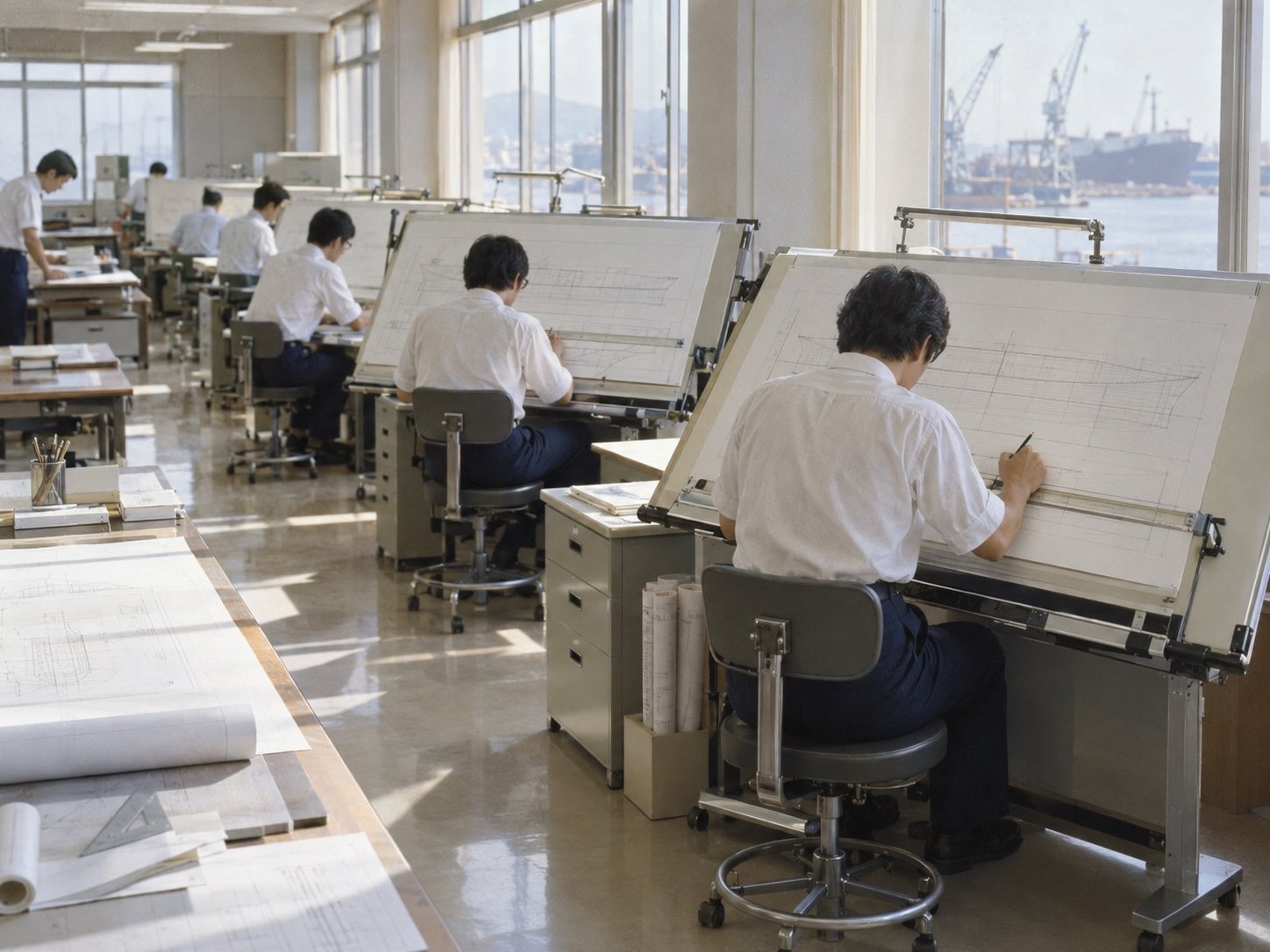 設計室の製図台