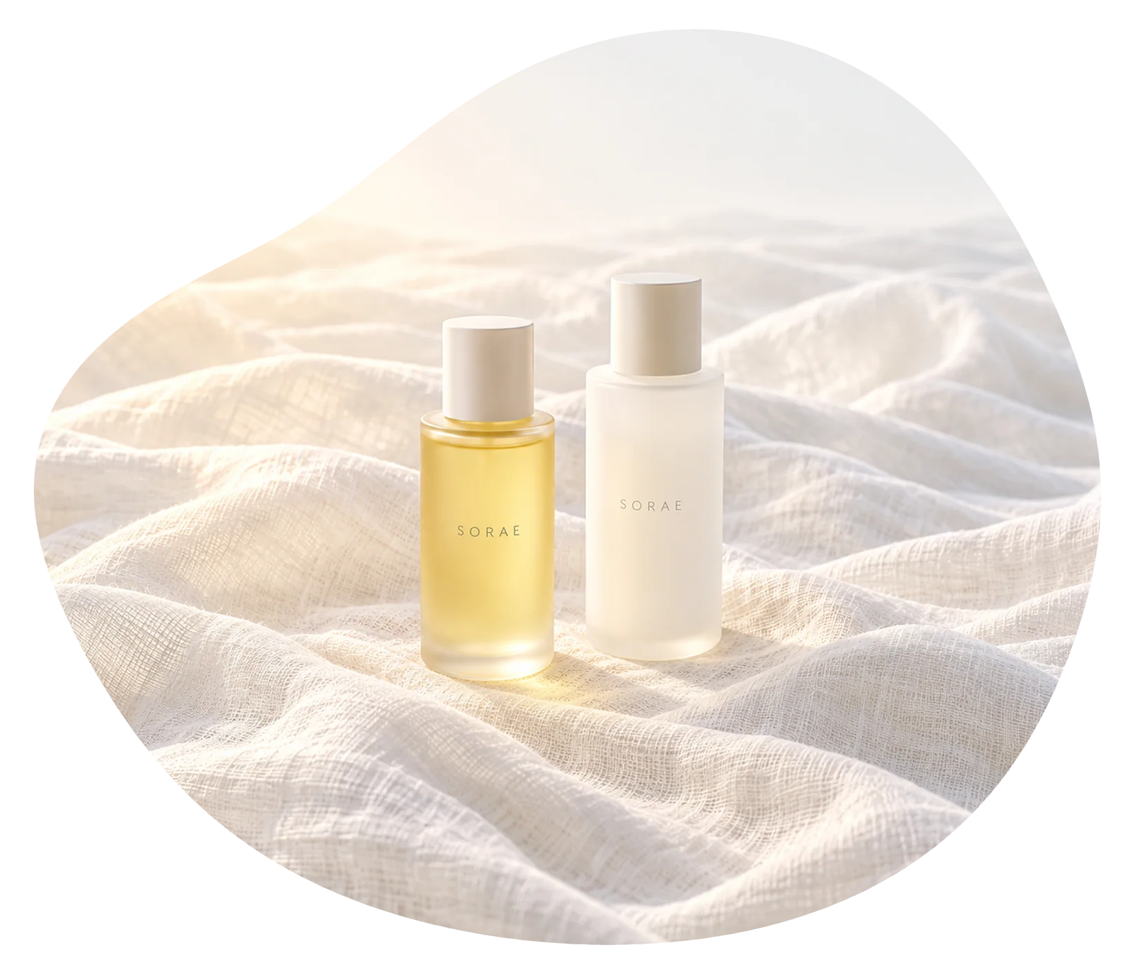 SORAE のオイルと化粧水（イメージ）