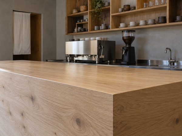 カフェのレジカウンター（サンプル）