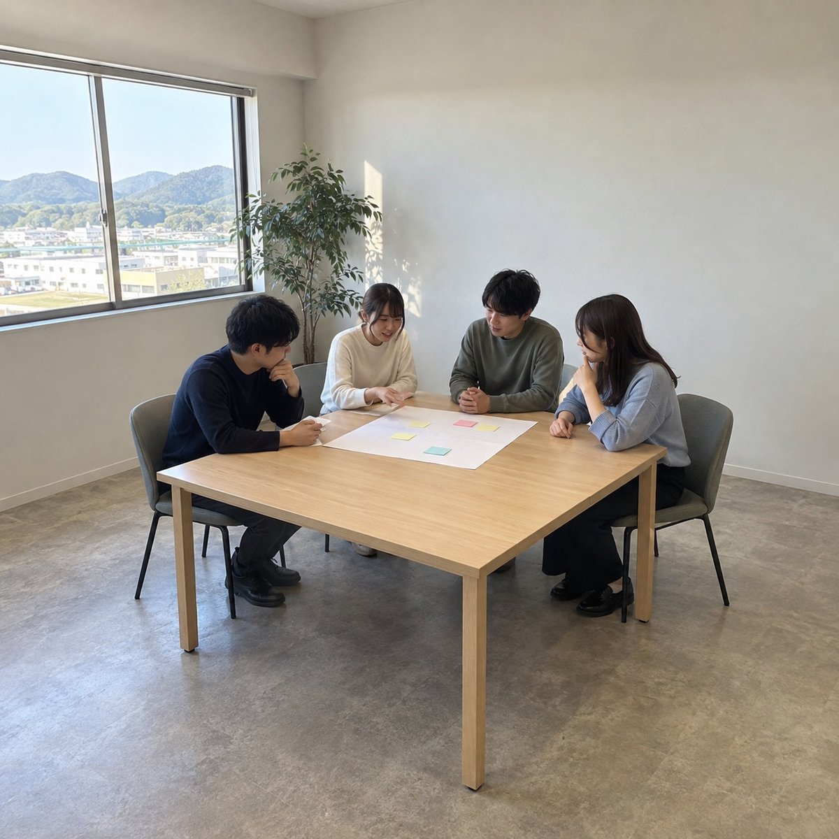 本社で数字の見方を学ぶ研修