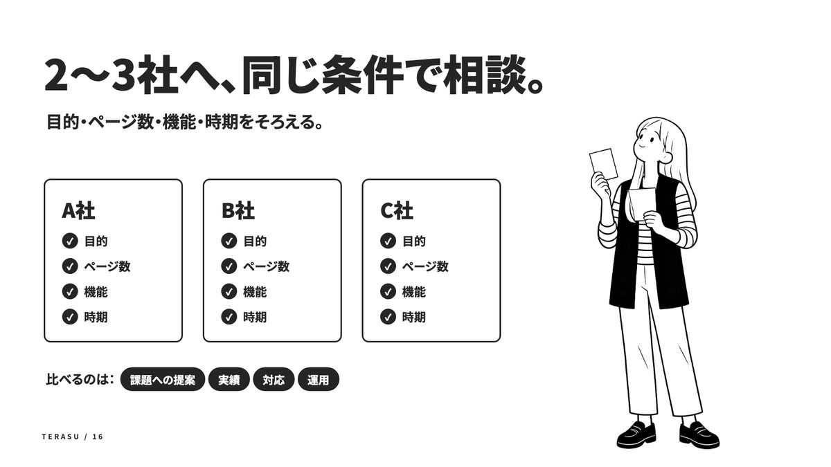 ホームページ制作会社を選ぶための7つの基準の中身(3)