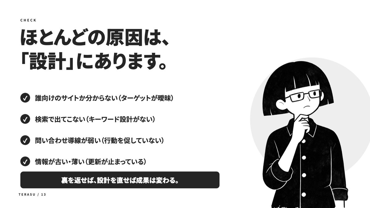 集客できるホームページの5つの条件の中身（3）